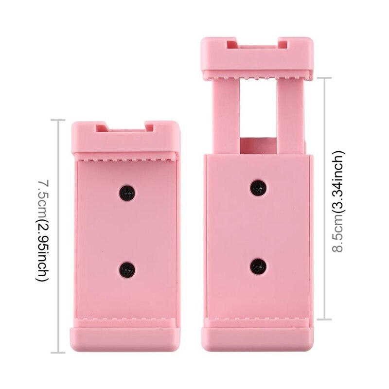 PULUZ 4 pièces PU448F Selfie bâtons trépied montage pince de téléphone avec 1/4 pouces trous de vis et Base de chaussure froide