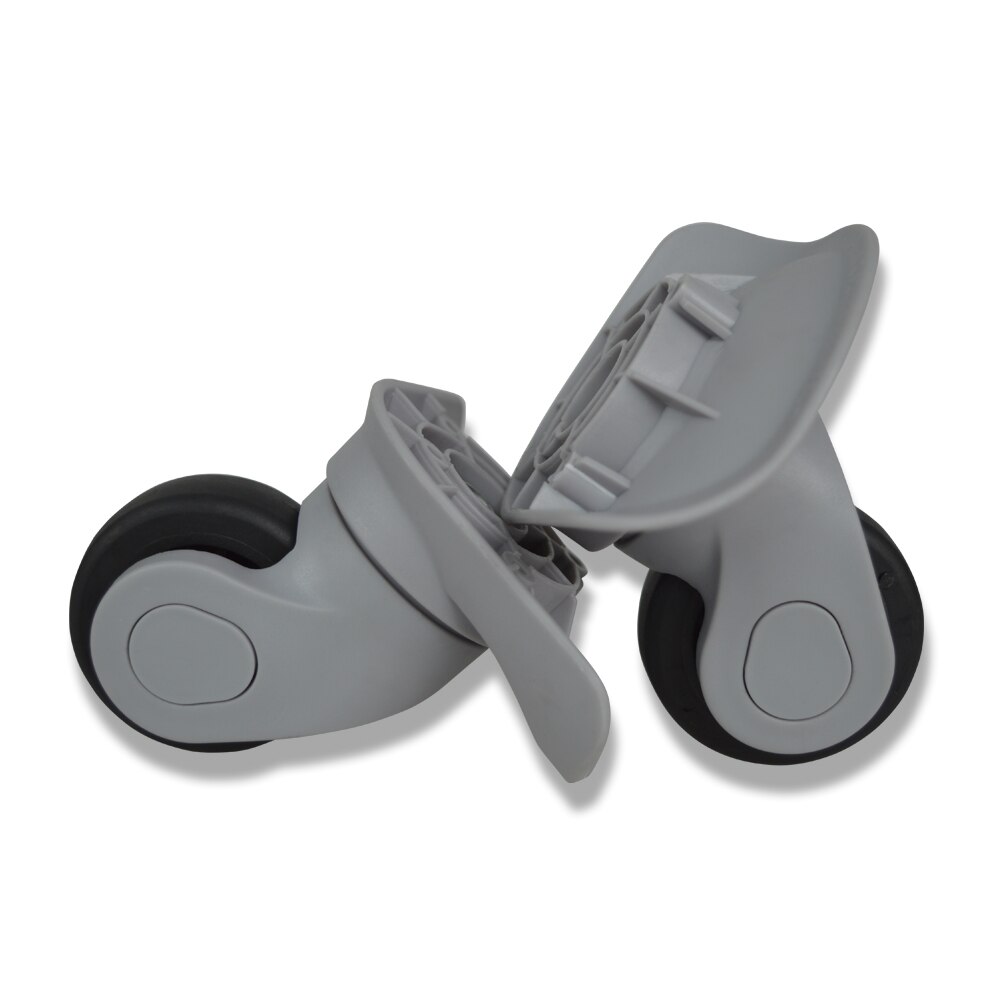 Silent Double row big Wheel Replacement luggage wheels for suitcases repair Trolley caster wheels parts trolley Black Rubber A19