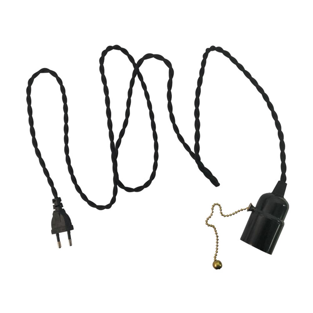 Portalámparas LED con interruptor de Cable, accesorios de lámpara de techo, luz pequeña Simple E27, bricolaje
