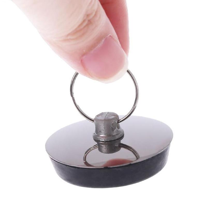 1 Pcs Kitchen Drain Plug Wash Basin Bathtub Sink Rubber Bathroom Water Plug Water Blocking Plug I8B8 Plug Rubber Drain Sink P7L1