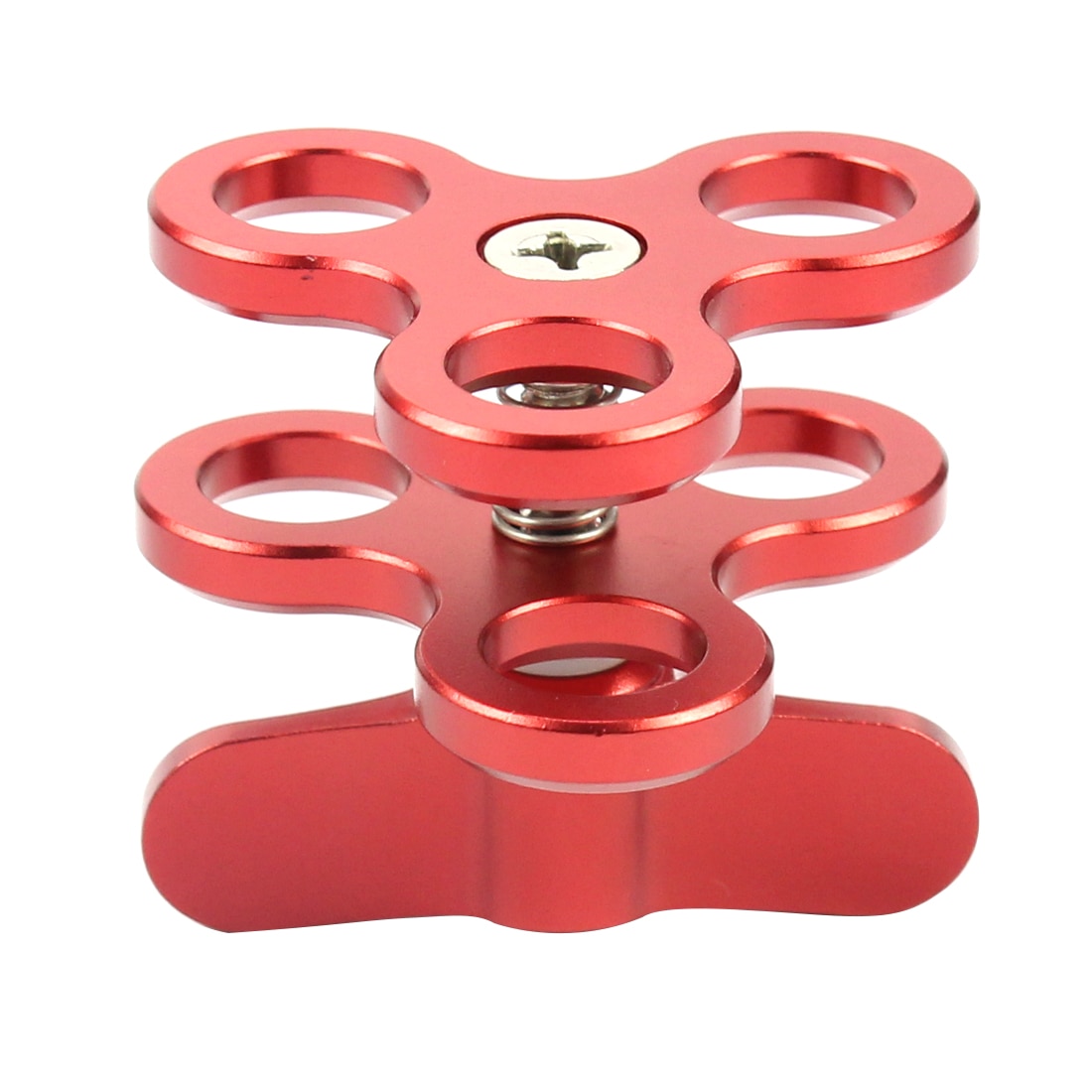 verdreifachen Ball Klemme 3 Löcher Unterwasser Arm Tauchen Halterung Für Fotografie Taschenlampe Aluminium Tauchen Lichter Ball Schmetterling Clip Montieren