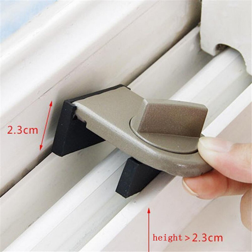 Sliding Sash Stopper Cabinet Locks Straps Doors Security Anti-theft Lock Window Plastic