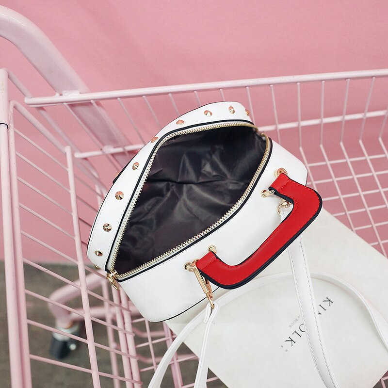 Sjov personlighed retro radio håndtaske dame afslappet totes skuldertaske kvindelig crossbody mini messenger crossbody