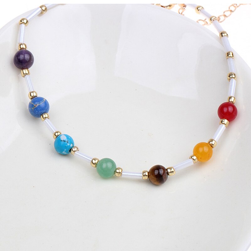 Bohemian Kleurrijke Turkse Enkelbanden Voor Vrouwen Multi Kleur Kralen Zomer Oceaan Strand Enkelband Voet Been Sieraden