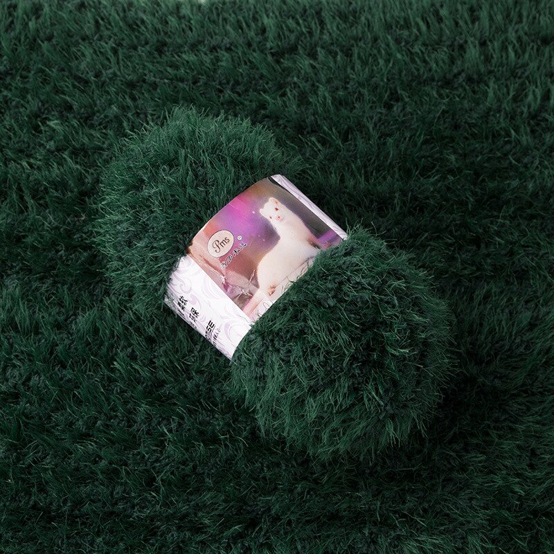 400g/ parti imiteret pels minkgarn langt hår mohair plysgarn til håndstrik uld hækling ekstra blød gør-det-selv kashmir tørklædetråd baby: 10