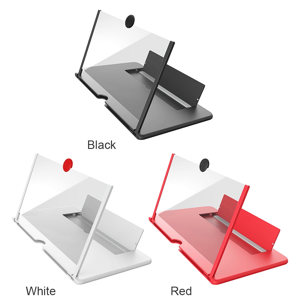 Lupa de pantalla portátil para teléfono móvil, 12 pulgadas, vídeo 3D, pantalla plegable retráctil, expansor de amplificador