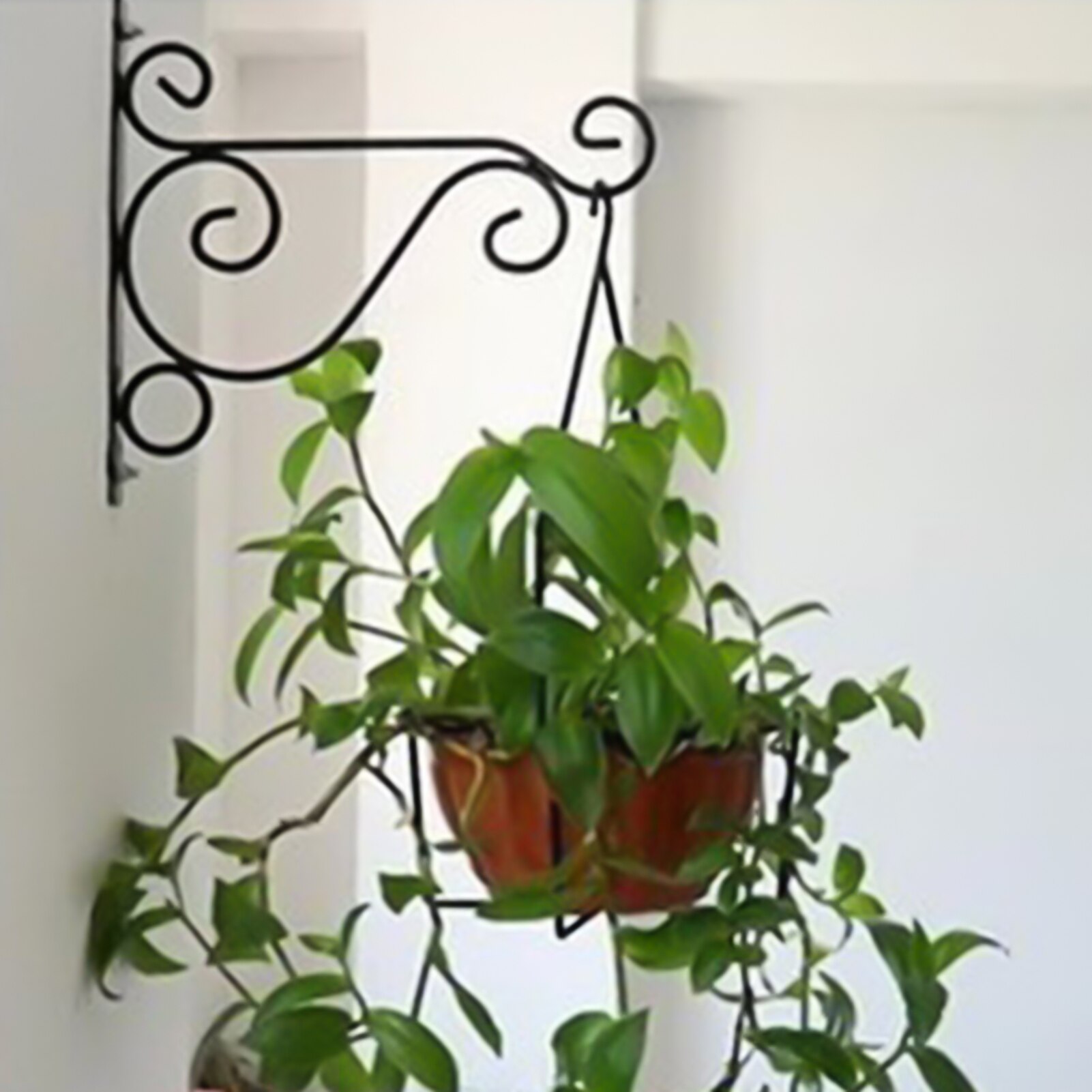 Soporte de hierro forjado para plantas colgantes, marco de gancho para macetas, decoración de jardín, ganchos para macetas, novedad