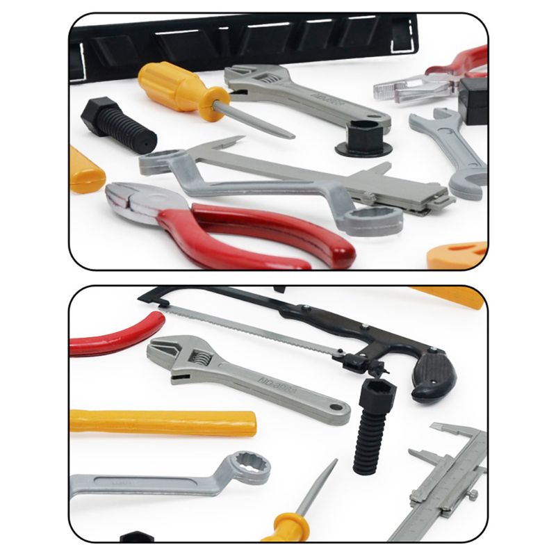 14 Pcs Set Bau Werkzeug Set für Kinder Kind Karriere Ausbildung Aktivität Requisiten