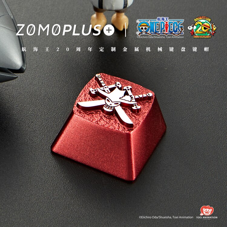 Zomo aluminum alloy keycap for MX switch mechanical keyboard CNC engraving key caps for ONE PIECE anodic oxidation: Mihawk