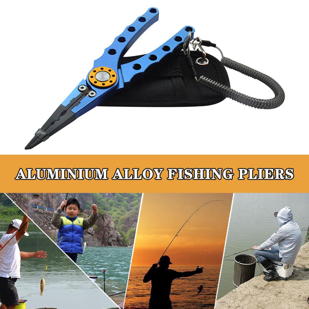 Alicates de pesca, tijera, línea trenzada, cortador de señuelos, removedor de anzuelos, herramienta para cortar pescado, pinzas, tijeras, alicates de pesca, 7 colores