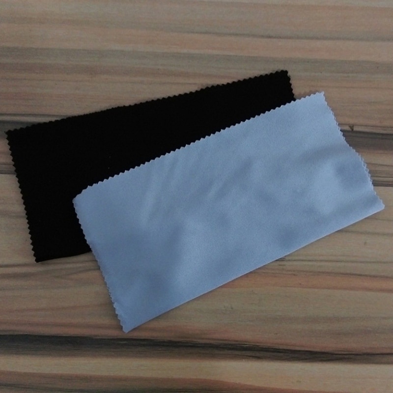 O transporte da gota novo 10 pçs microfibra pano óculos de limpeza panos acessórios roupas óculos lente preto óculos de pano u9s3