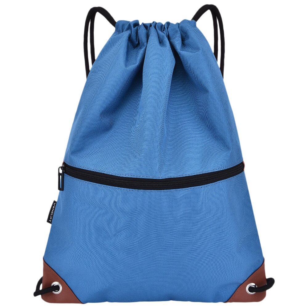 Sac de sport à cordon de serrage, sac seau à cordon résistant à l'eau avec poches zippées, sac léger, sac de sport, sac à dos de fitness