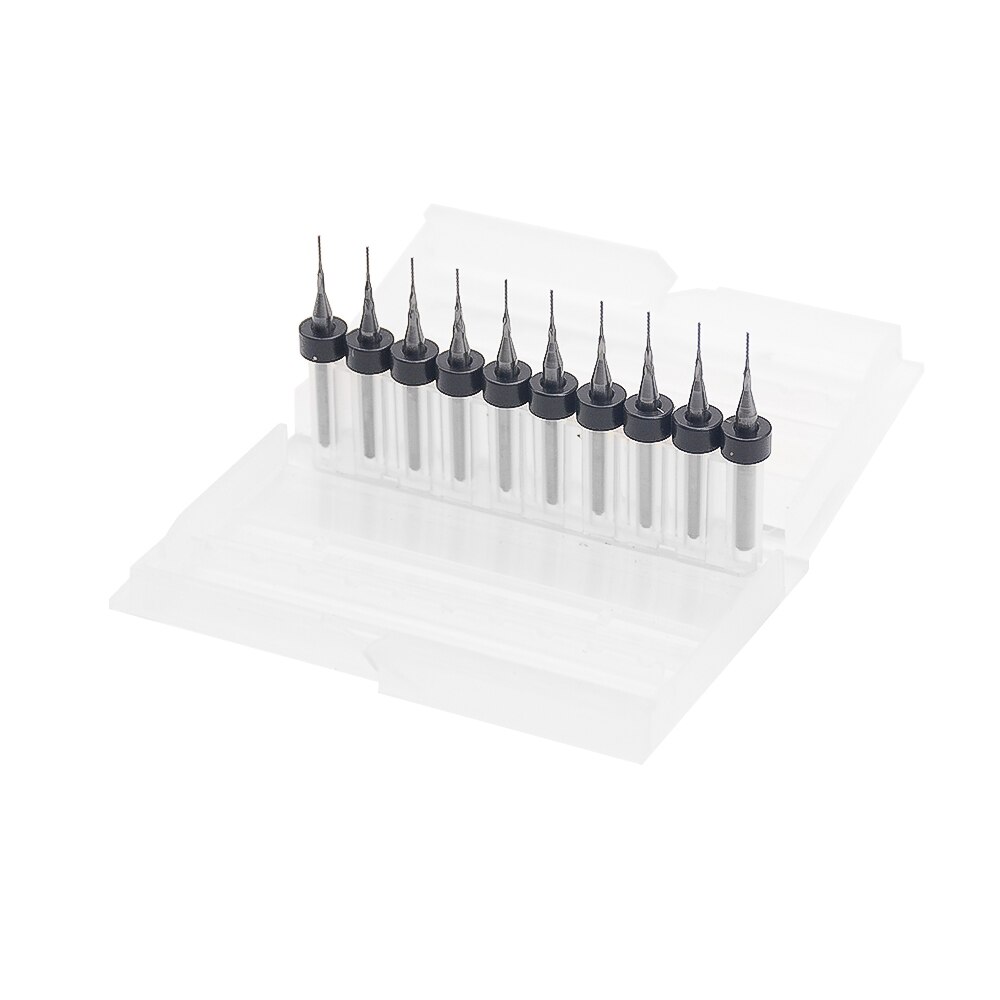 Myynti 10 kpl piirilevyjyrsin 1.0-3.0mm kalapyrstöjyrsin jyrsin volframikarbidi minipääjyrsin kaiverrus cnc