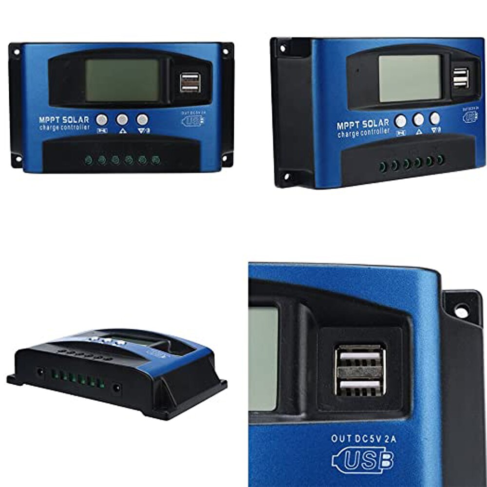 MPPT Solar- Laderegler PWM Solar- Energie Regler 12V 24V Auto Dual USB LCD Anzeige zuletzt Entlader für photovoltaik System