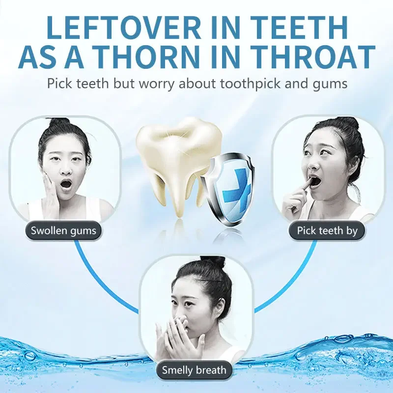 50/100 Uds. Palillos de hilo Dental, palillos de dientes, limpieza Dental, cepillo Interdental, herramienta de cuidado de higiene bucal