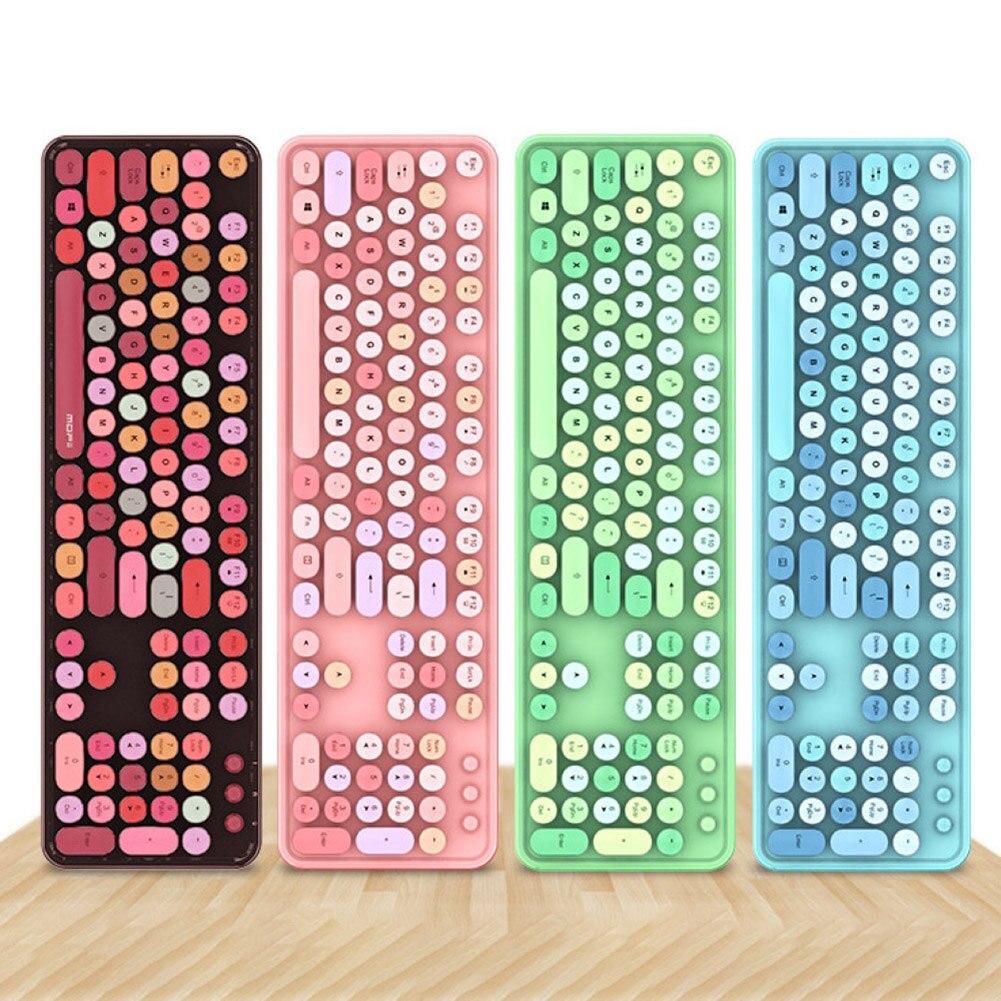 Juego de teclado y ratón inalámbrico portátil, accesorio bonito y Universal de 2,4 Ghz para ordenador de oficina