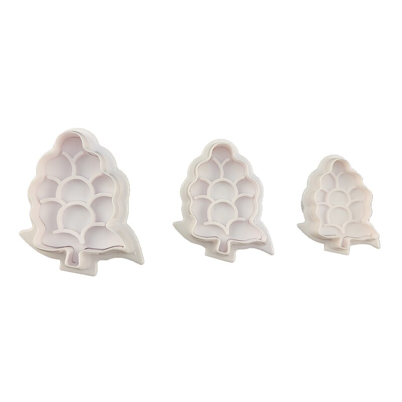 3 Stuks Fruit Cakevorm Figuur Cherry Druif Fondant Chocolade Cookie Cutter Mallen Keuken Koekjes Bakken Decorating Tool Supply: Grape