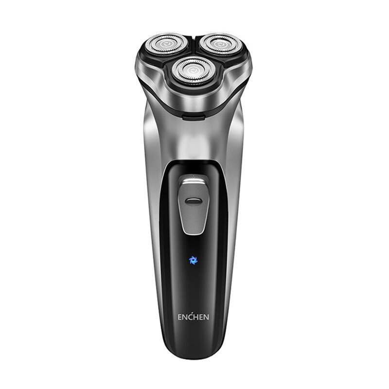 Xiaomi Electric Original face shaver Enchen BlackStone 3D Electric Shaver, Men Washable USB Rechargeable Shaving Beard Machine: Silver