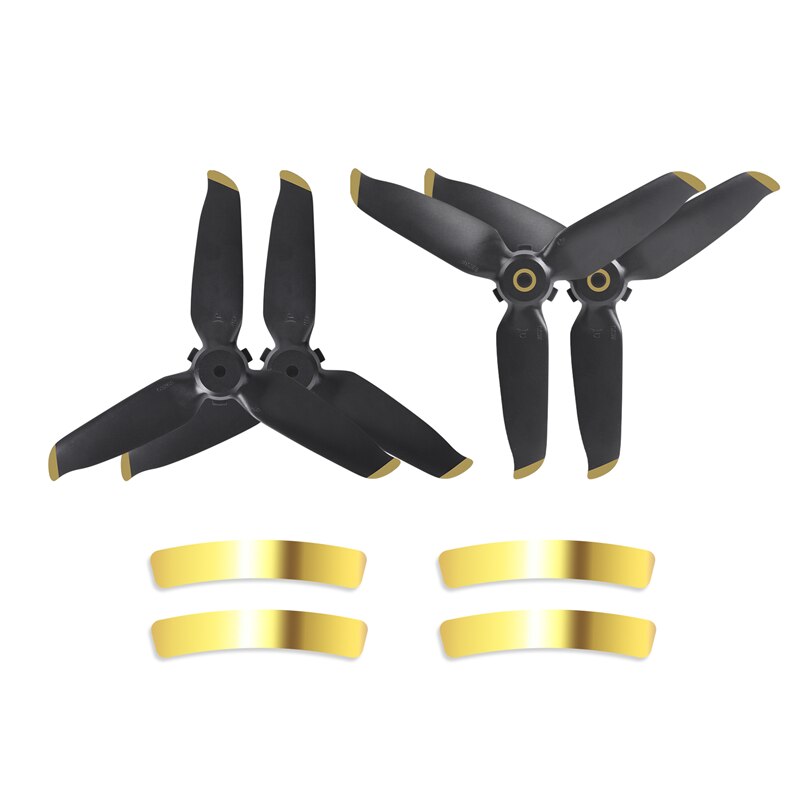 Quick Release 5328S Propellers for DJI FPV Combo Props Paddle Blade Replacement Wing Fan Spare Part for DJI FPV Drone Accessory: 2 pairs gold