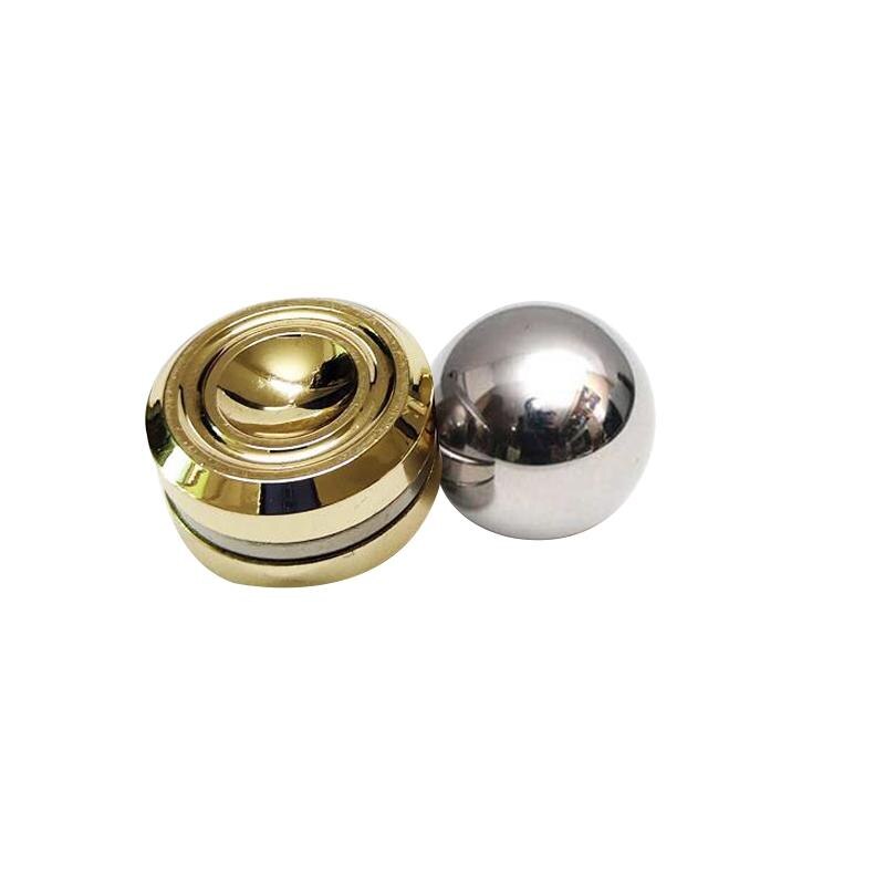Stress Relief Toys Fidget Spinner Toys Adult Antistress Magnetic Metal Spiner Ball Stress Reliever For: Gold