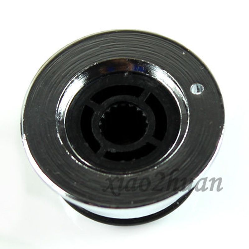 Bouton de contrôle du Volume de la guitare électrique, 1 pièce, bouton de contrôle du Volume, lignes annulaires, pièces de guitare électrique, basse, Chrome, accessoires