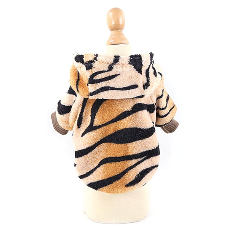 Hond Tijgerkostuum - Halloween-puppyhoodie,Grappige kleding, schattige