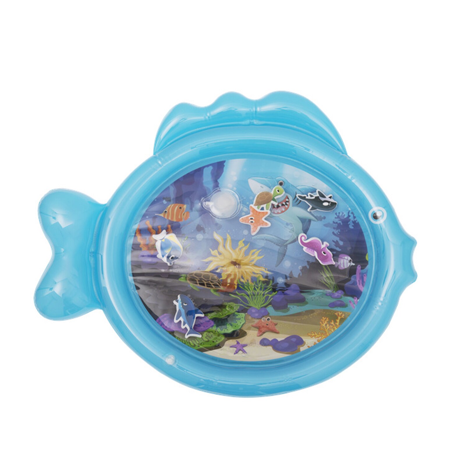 Baby Opblaasbaar Speelgoed, Baby Kruipen Mat, Opblaasbare Duurzaam Water Kussen, Leuke Baby Groei Water Kussen Speelgoed: Blue