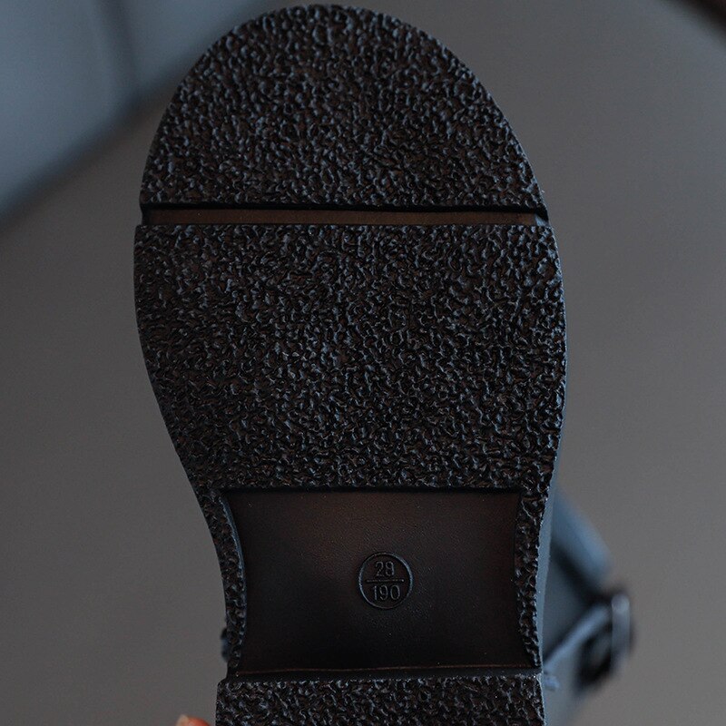 Bottes au dessus du genou pour filles, chaussures d'automne montantes, princesse et fermeture éclair sur le côté, faciles à porter,