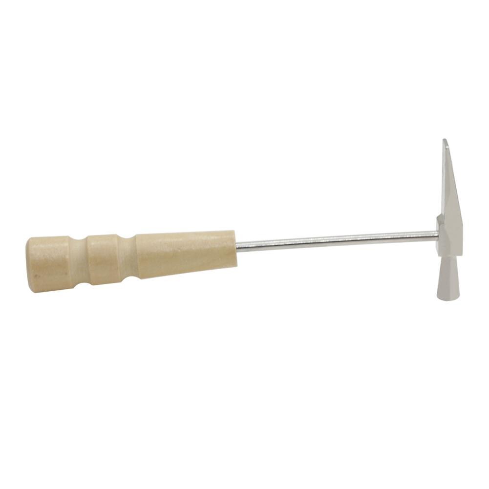 Martillo de sintonización de Piano Pulgar, mango de madera portátil, cuerpo de Metal para pulgar, Piano, accesorios de instrumentos de acero inoxidable