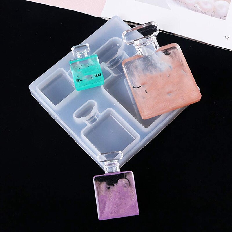 Epoxy Resin Molds Large Art Resin Molds DIY Silicone Resin Casting Molds Perfume Bottle 3D Resin Mold for Resin Epoxy, Candle Wa