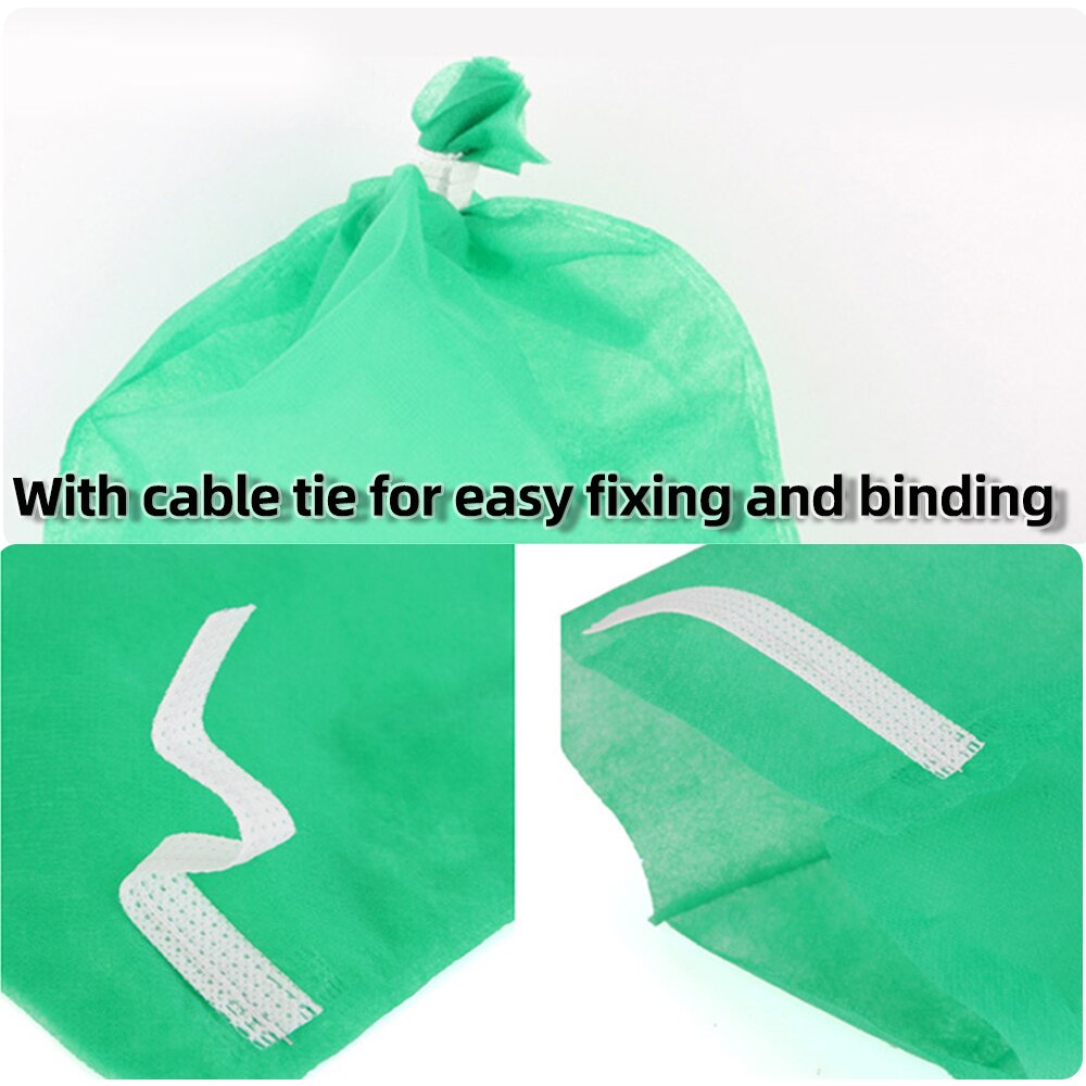 Bolsa protectora para fruta de uva y manzana, bolsa no tejida, transpirable, impermeable, de bolsillo, para jardín, a prueba de insectos y aves, 50-200 piezas