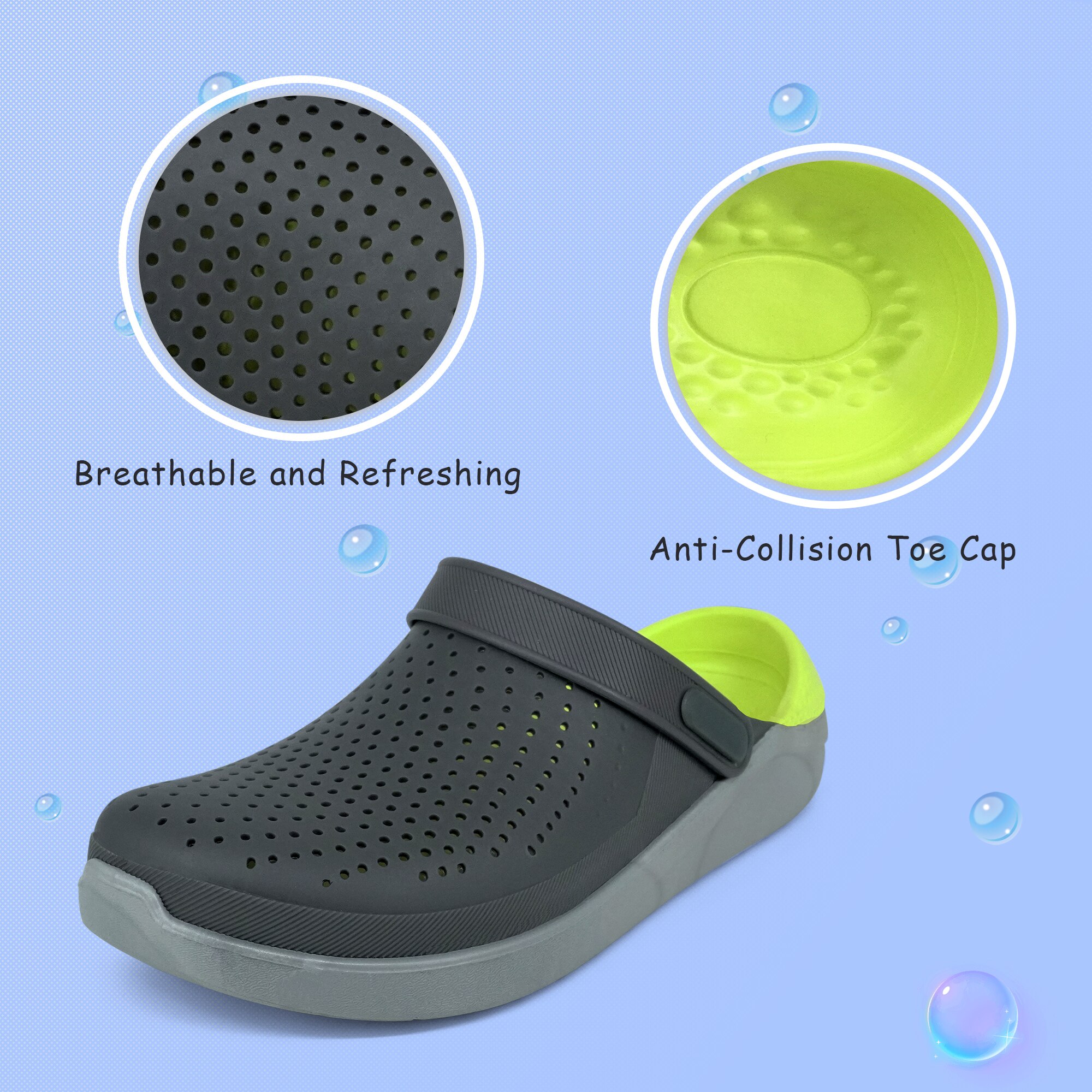 2022 neue Sandalen Männer Clogs Hausschuhe Weichen Boden Strand Sandalen Männer Clog Sandalen Atmungsaktivem Ankle-Wrap EVA