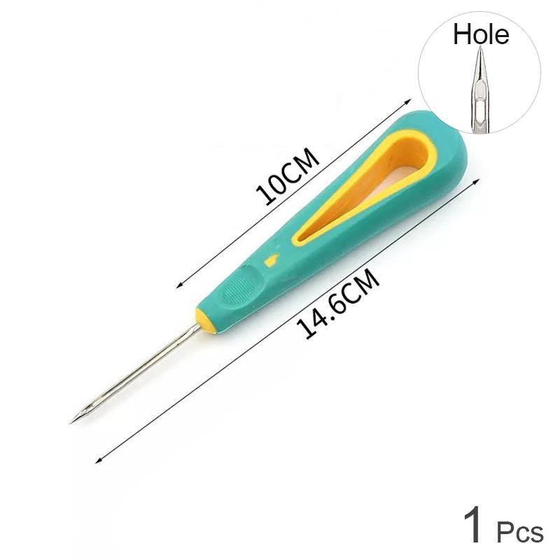 Punzón de costura de Cuero para reparación de zapatos, cosido a mano, agujas de hilo, tela artesanal de Cuero, hecho a mano, accesorios: Awl with Hole