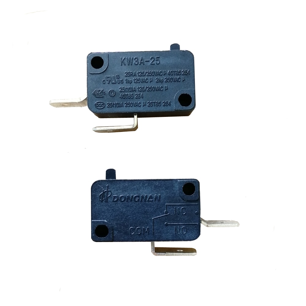 2Pc KW3A-25 125V/250V NO Normally Open 2 Pin Microswitch Micro Switches 25A large current