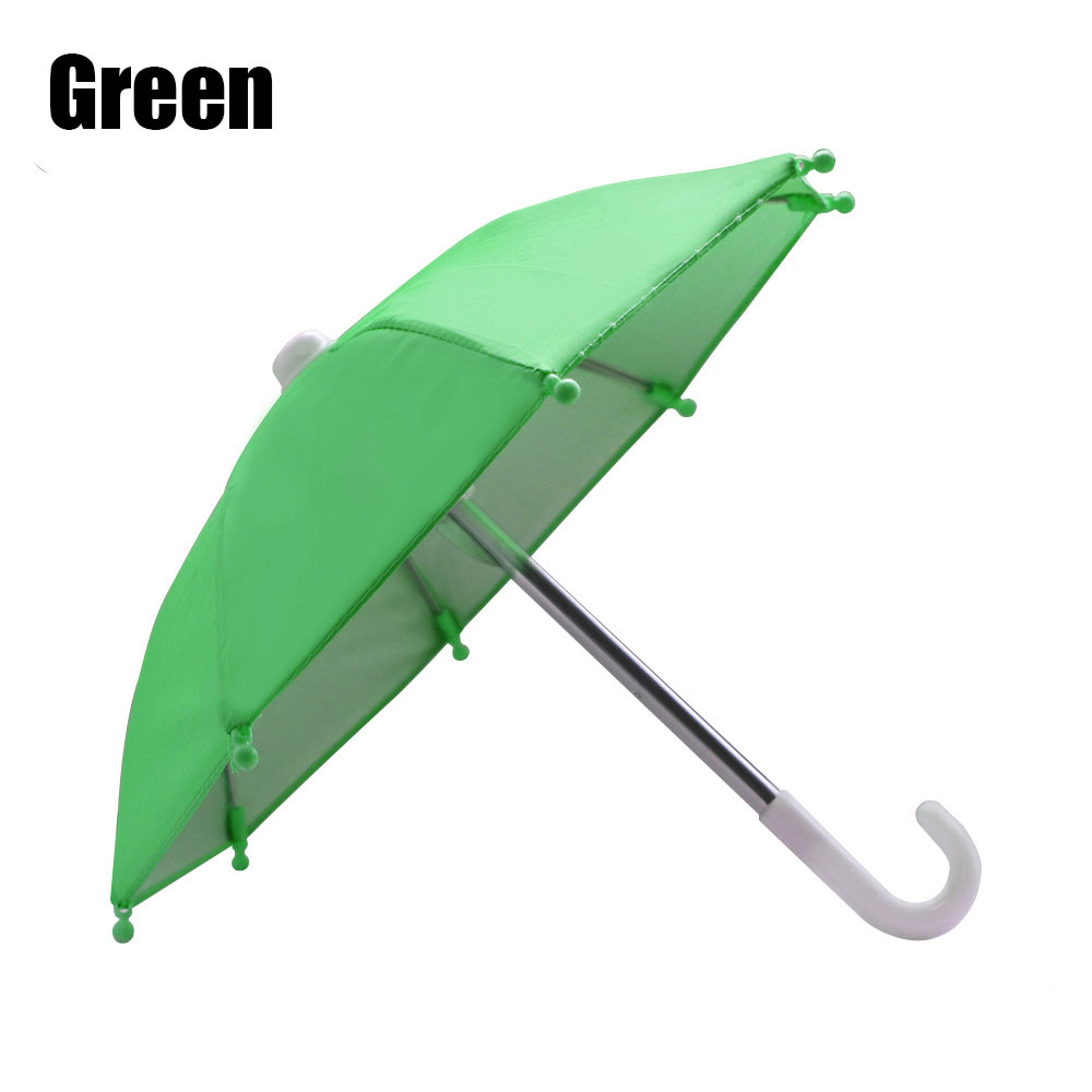 1 pièces support de téléphone pour moto Mini parasol parapluie accessoires de décoration de vélo accessoires de moto mobiles en Polyester: green