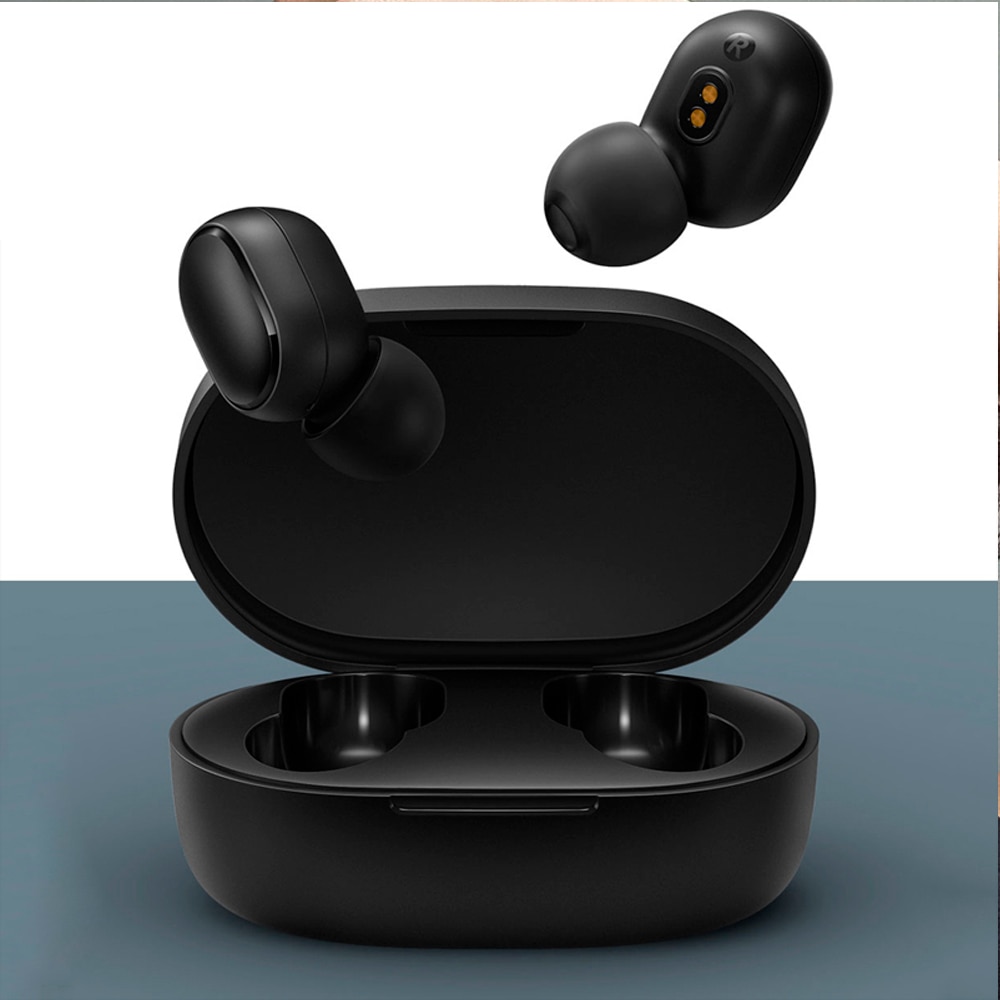 Xiaomi Redmi Airdots 2 auriculares estéreo bass con micrófono manos libres auriculares AI Control TWS Bluetooth 5,0
