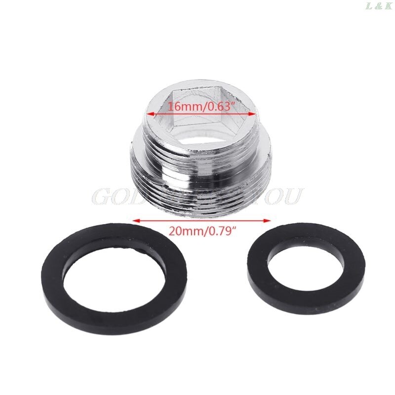 Solid Metal Adaptor Outside Thread Water Saving Kitchen Faucet Tap Aerator Connector Kitchen Faucet Adapter Water Purifier: 18