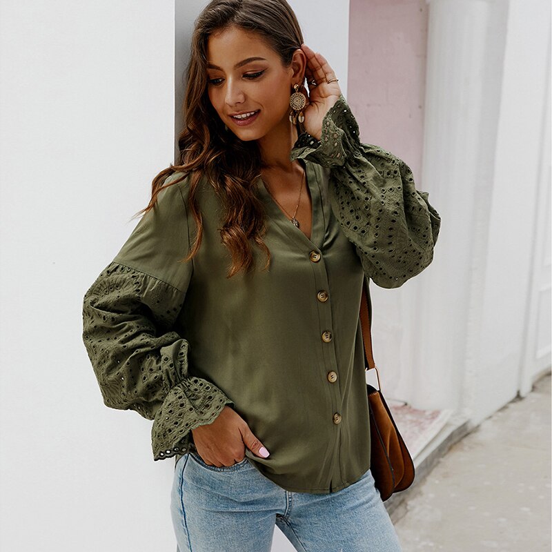 Blusa de otoño para mujer, blusa suelta de gran tamaño, blusa para mujer, Blusas de otoño