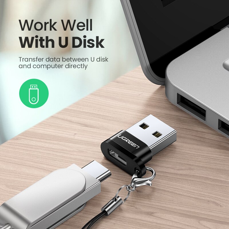 Ugreen usbタイプcアダプタータイプcにusb 2.0 メス男性ヘッドフォンアダプタコンバータサムスンs10 macbook usb cアダプタ