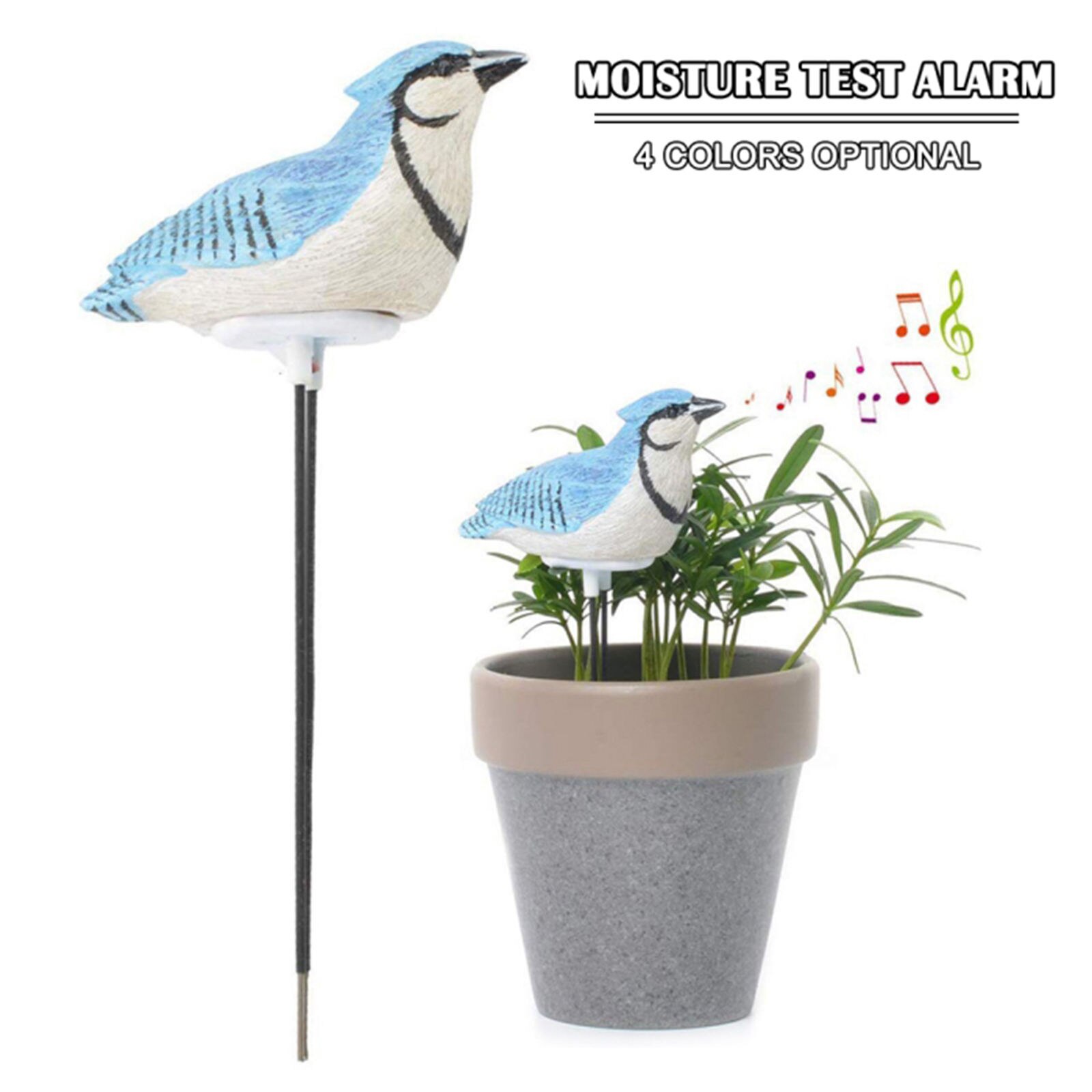 Medidor de suelo para macetas, probador de humedad, recordatorio de riego para plantas de interior y exterior, Detector de 18cm: Azul