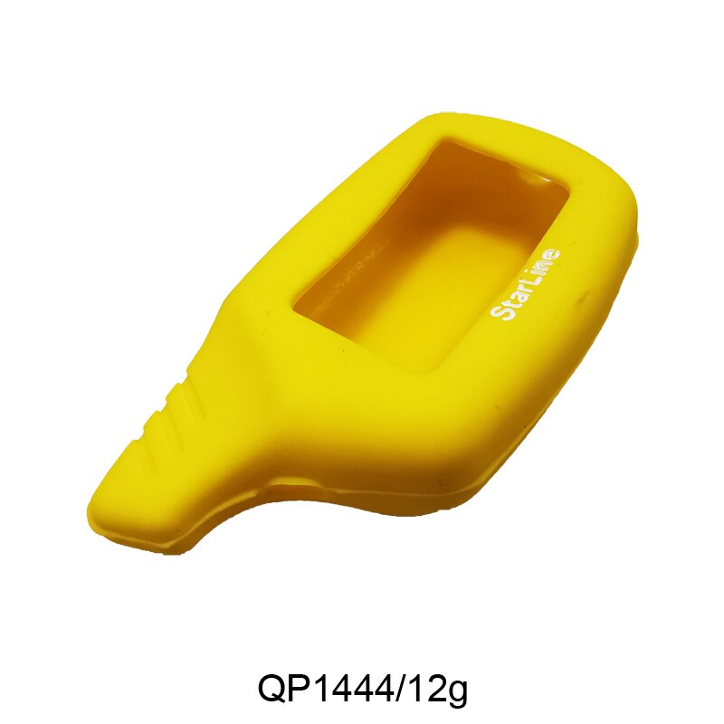 4 Pcs Russian Key Silicone B9 B6 LCD Body Cover Case 2 Way Car Alarm For Starline B9 B91 B6 B61 A91 A61 V7 Remote Key Chain: YELLOW