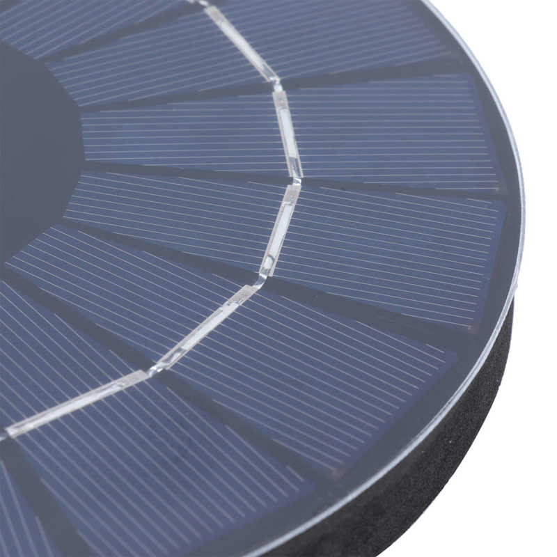 Solar Water Fountain 7.4V Round Floating Fountain for Pond Garden Parks Fish Tank