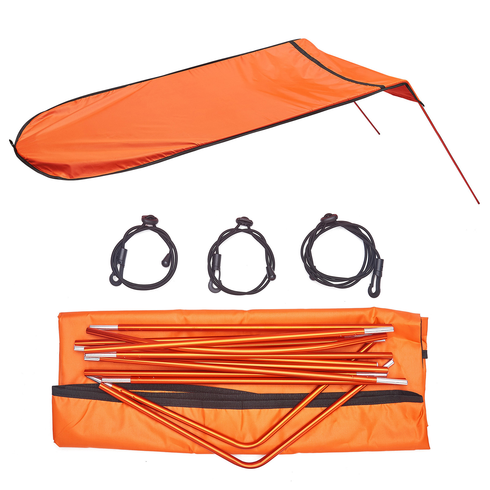Kayak Sunshade Canoe Cover Kayak Umbrella Awning Outdoor Beach Accessories UV Protection Kayak Canoe Shed Fishing Tent Rain: Orange