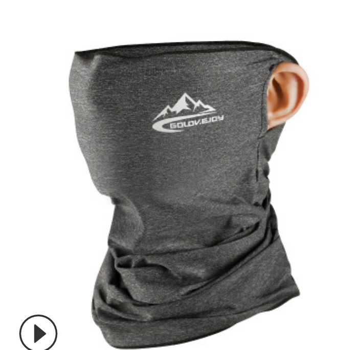 Motorcycle Cool Ride Face Mask Summer Breathable Headgear free size: Gray