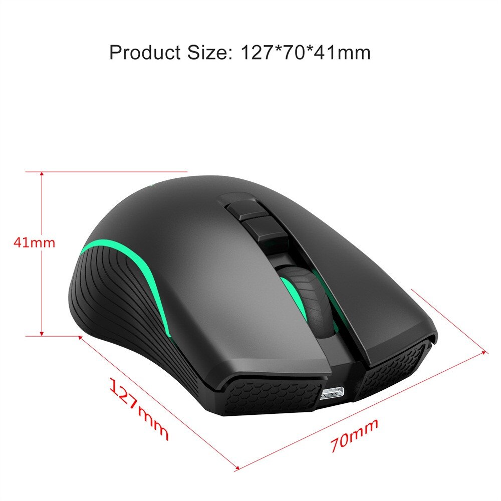 Fast charging mouse TYPE C rechargeable wireless optical ergonomic USB simple and practical business office gaming mouse