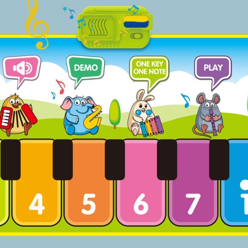 Music piano pad Electronic piano keyboard game pad Portable music blanket