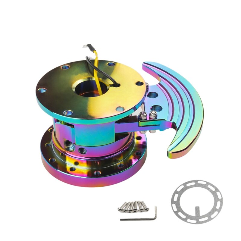 Universal Colorful Racing Steering Wheel Quick Release Hub Kit Adapter Body Removable Snap Off Boss Kit