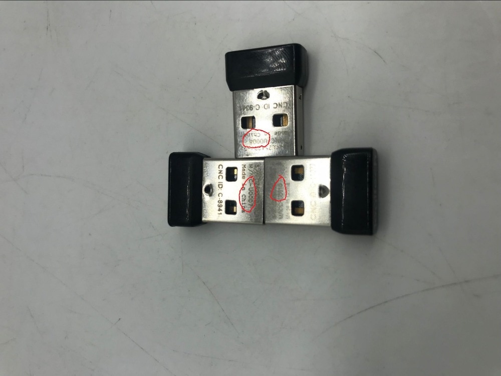 Ekte 1 kanals nano mottaker dongle for mus  m185 m215 m235 m325 m545 m705 osv