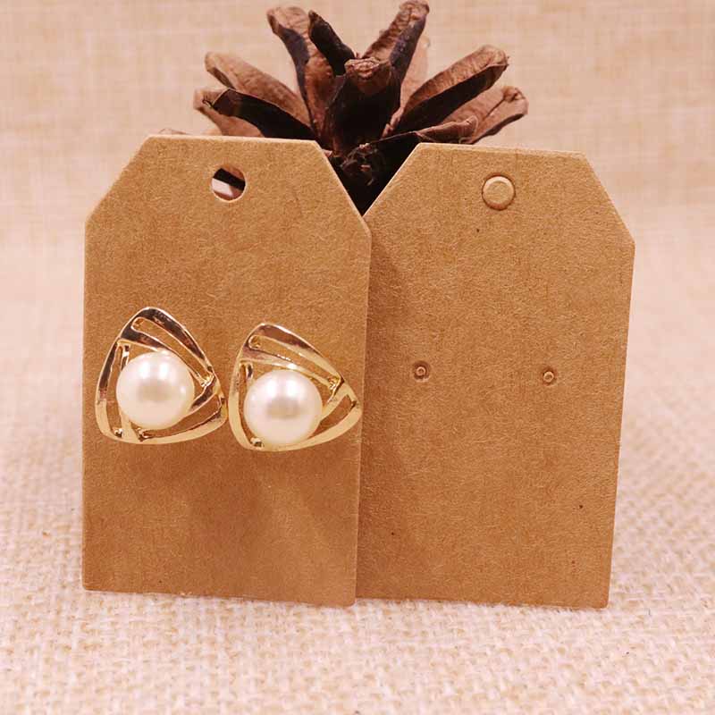 100 pcs DIY earring card30x50mm 1Pair Earring Card Cut Nice Fresh Pearl Shinning Colour