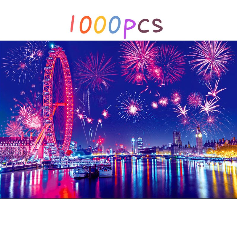 1000Pcs 300pcs Jigsaw Puzzle Assembling Landscape Picture Puzzles Toys For Adults Kids Educational Games Montessori: 04